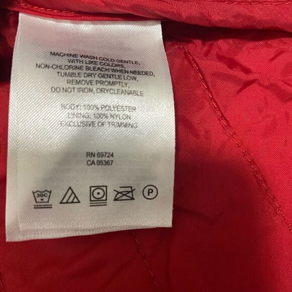 Columbia Women’s  Full Zip Quilted Red Vest with pockets .Polyester Size Small - Picture 4 of 7